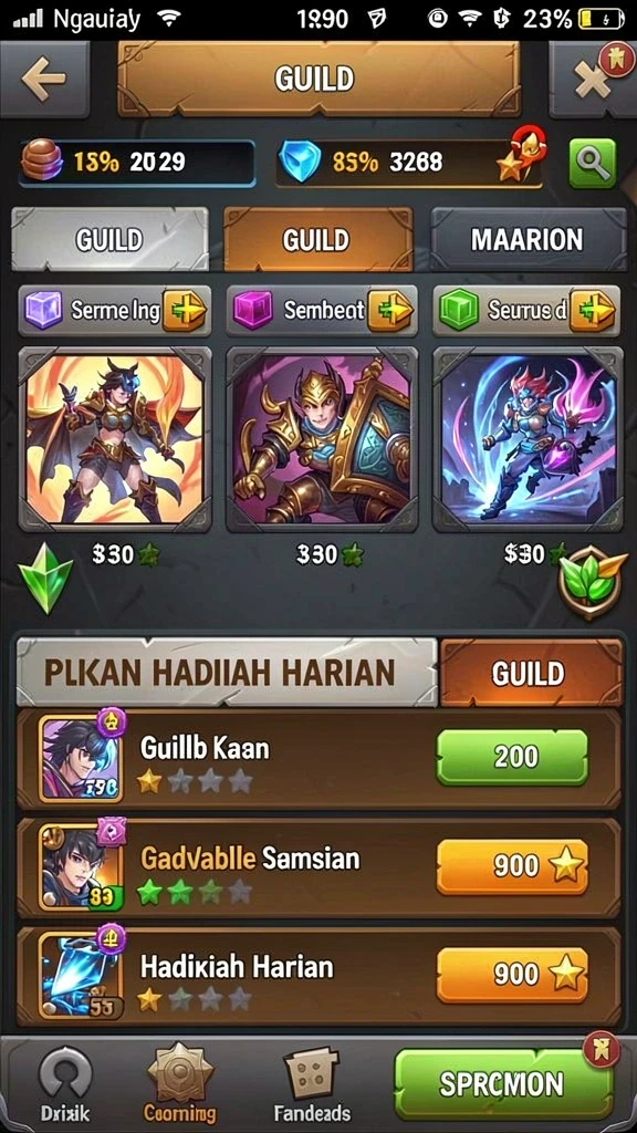 d06 - Tangkapan layar dari karakter dalam aksi menarik.