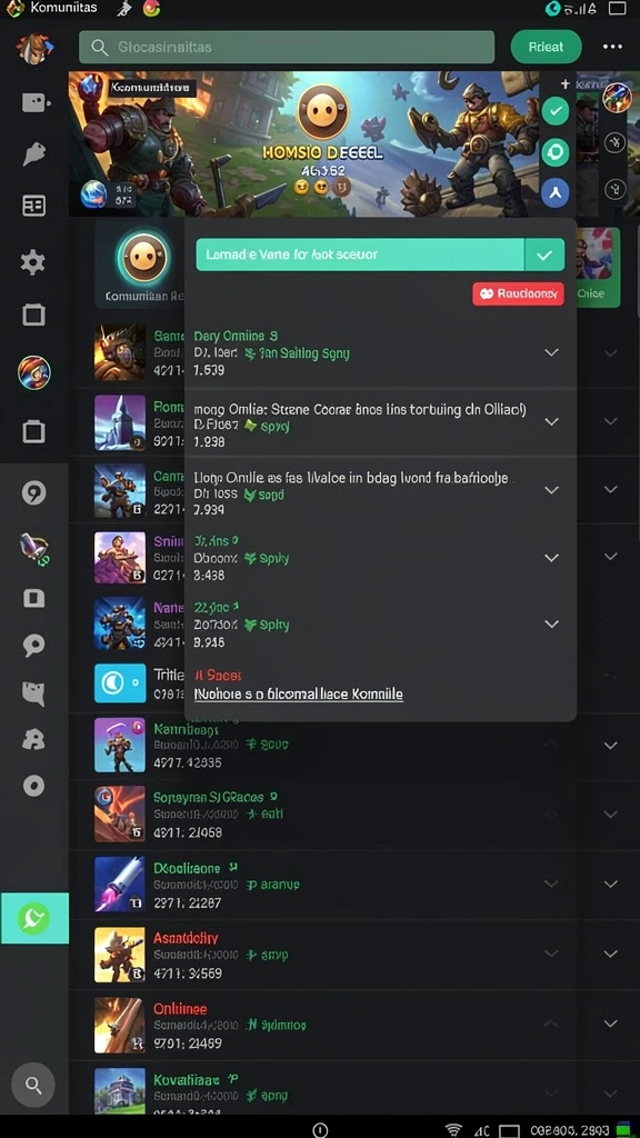 kastoto - Screenshot interaksi sosial antara pengguna dalam permainan.