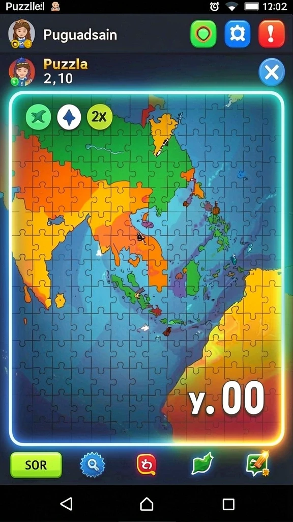 marina77 - Tangkapan layar menunjukkan karakter utama dalam aksi mendebarkan.