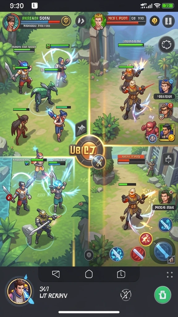 zk1177 - Screenshot menampilkan pertarungan epik melawan musuh.